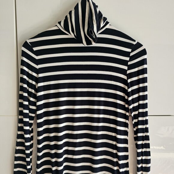 Striped Butter Soft Turtle Neck - Picture 2 of 5